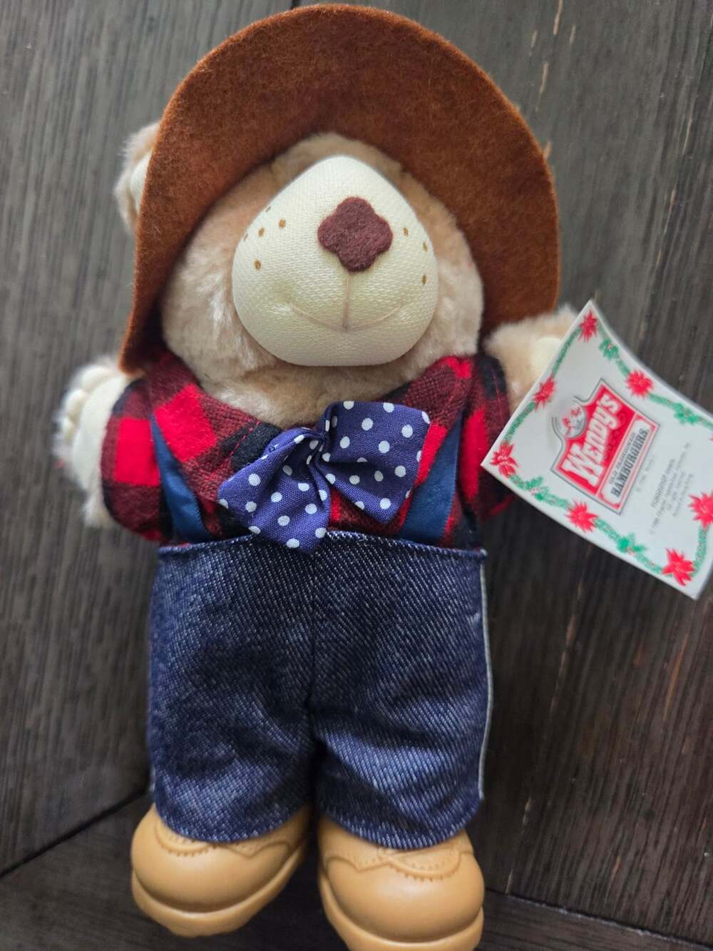 Wendy's Furskins Bear 7" Plush Toy with Tags